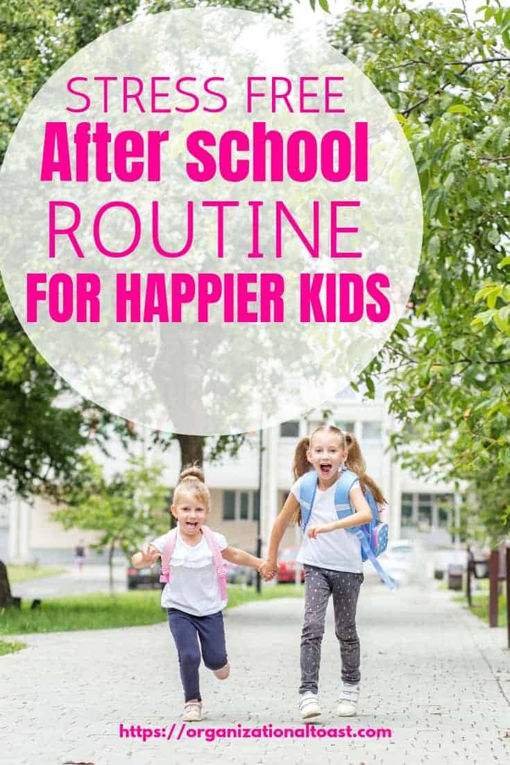 This after school routine is sure to make your kids happier. No more after school meltdowns and plenty of time for the kids to unwind and still get all the things done #routinesforkids #parentinghacks #afterschoolroutineforkids #afterschoolroutinetips