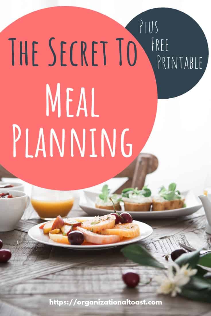 The Secret to Meal Planning Plus Free Printable