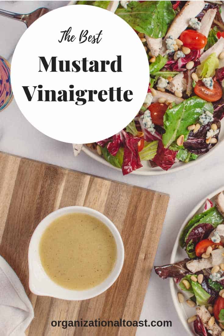 Mustard Vinaigrette Salad dressing. Simple clean ingredients the whole family will love this!