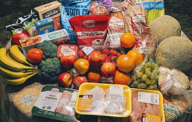 grocery haul and meal plan for a family of four | grocery shopping on a budget | sprouts grocery haul