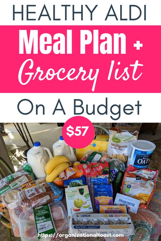 Grocery Haul and Meal Plan - Week 7 - Organizational Toast