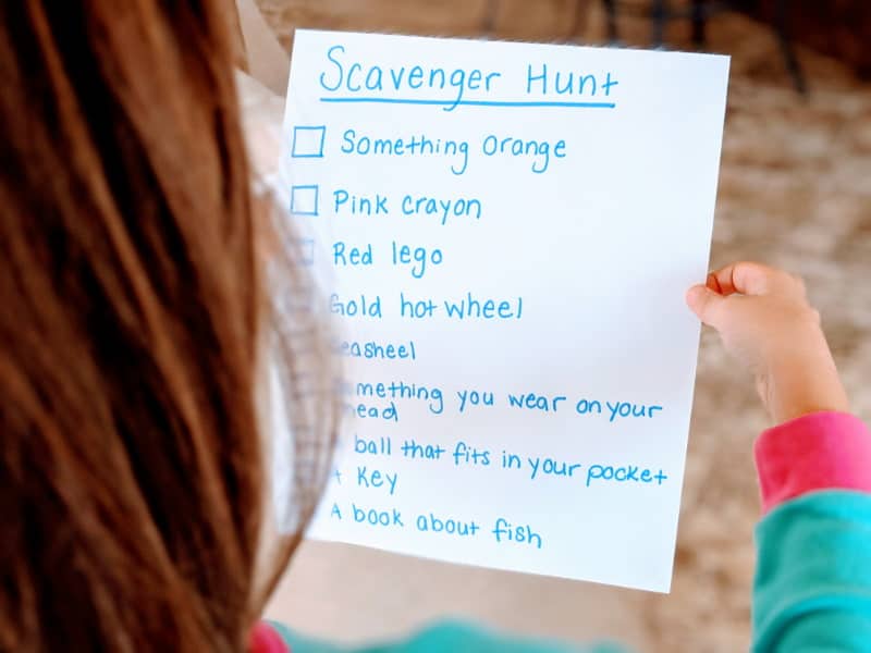 Scavenger Hunt - Indoor Activities for Kids