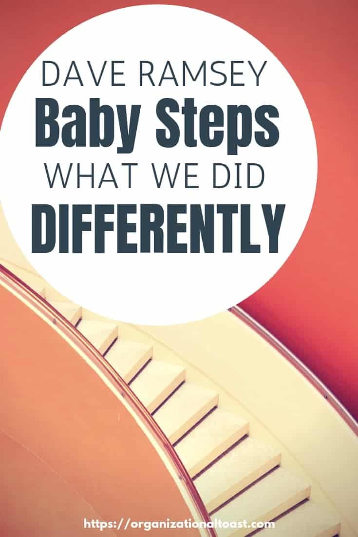 We love Dave Ramsey but we did a few things differently when we were paying down our debt. Find out what worked for us and help us pay off $40,000 in debt in one year on one income! #debtfree #babysteps