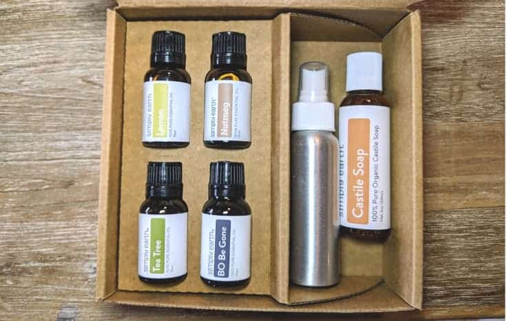 Simply Earth Essential Oils in Box