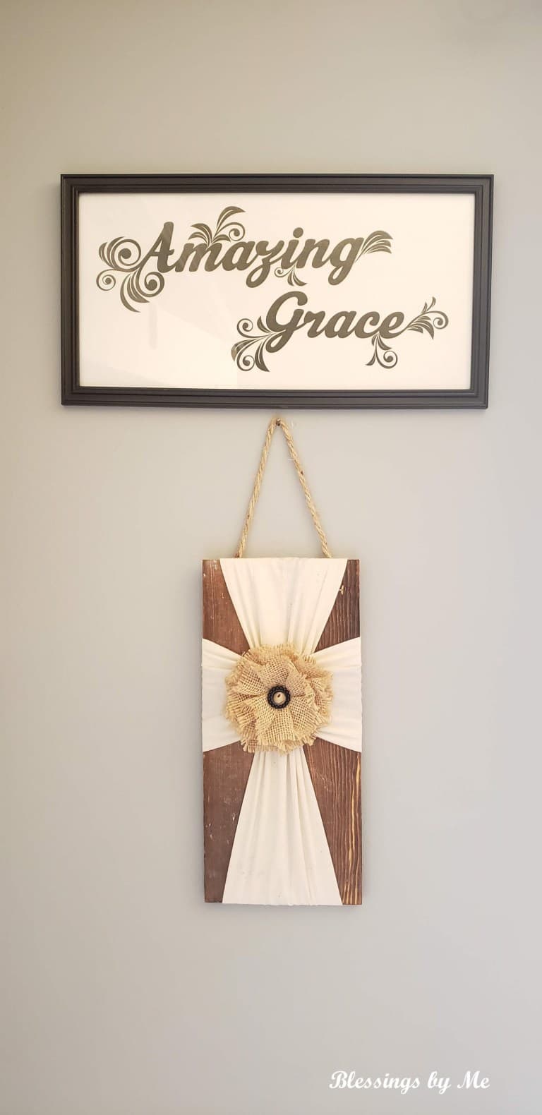 DIY Amazing Grace Sign