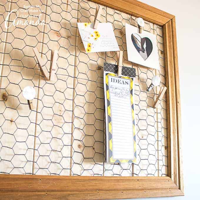 DIY Farmhouse Memo Board