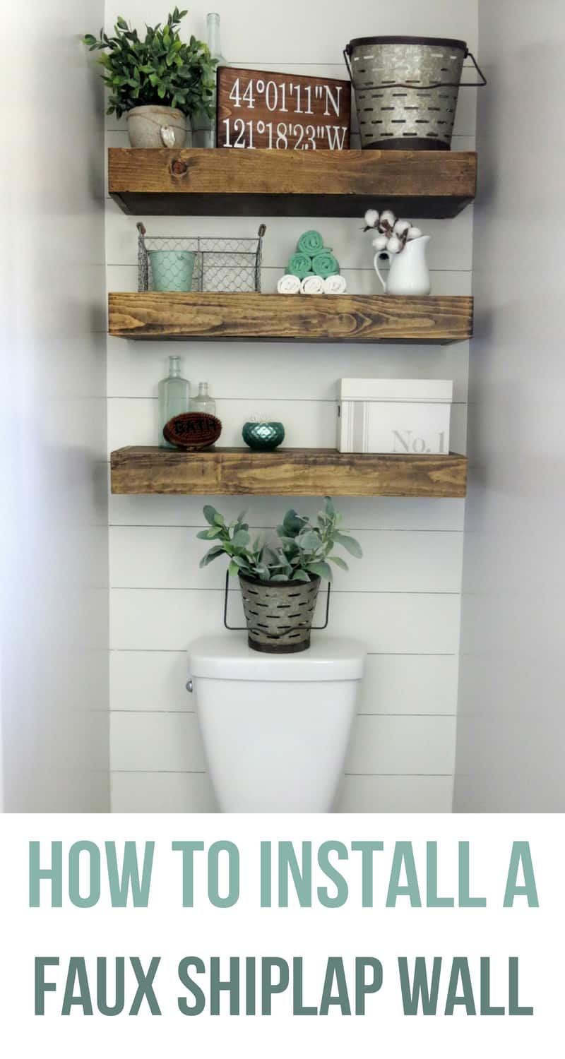 DIY Faux Shiplap