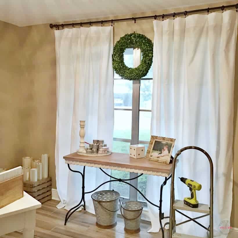 DIY Farmhouse Curtains