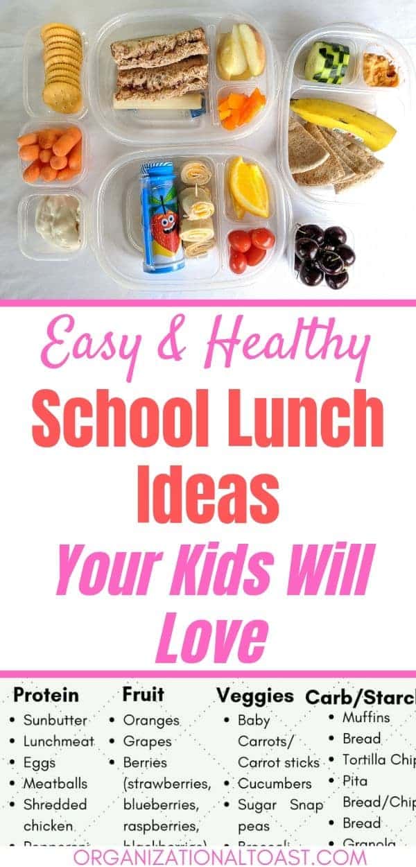 Back to School Lunch Box Ideas - Organizational Toast