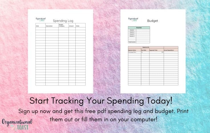 Start Tracking Your Spending Today Sign Up