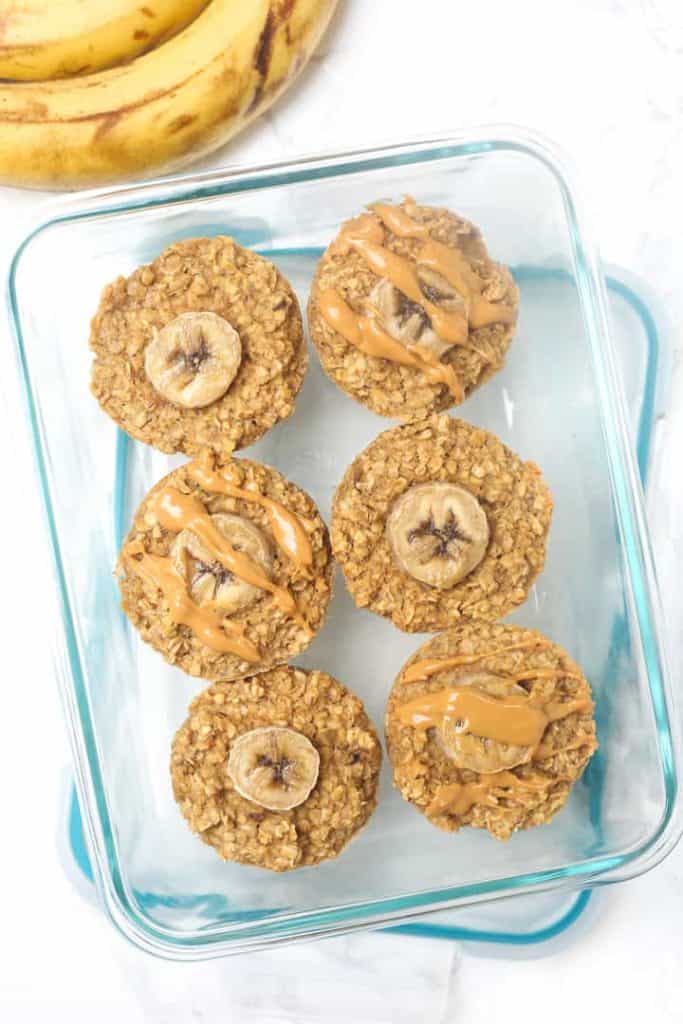 Peanut Butter Banana Oatmeal Cups