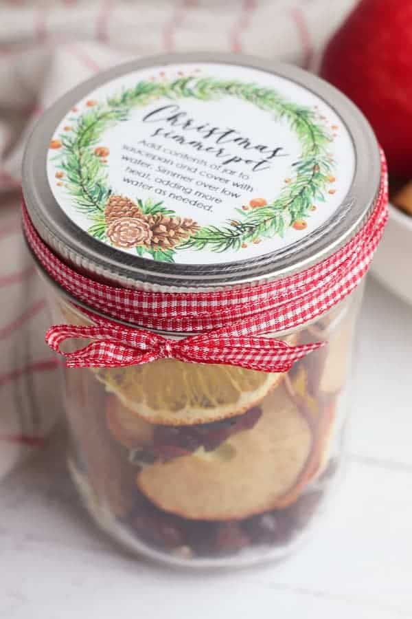 Christmas potpouri in a jar