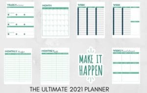 Free Printable 2021 Planner - Organizational Toast
