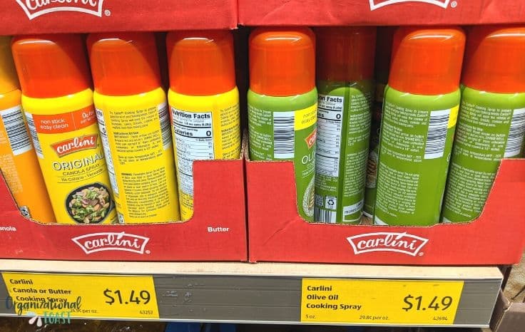 Cooking Spray - Canola or Butter - Carlini