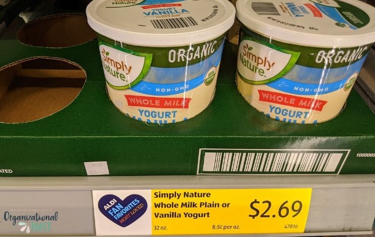 Aldi yogurt