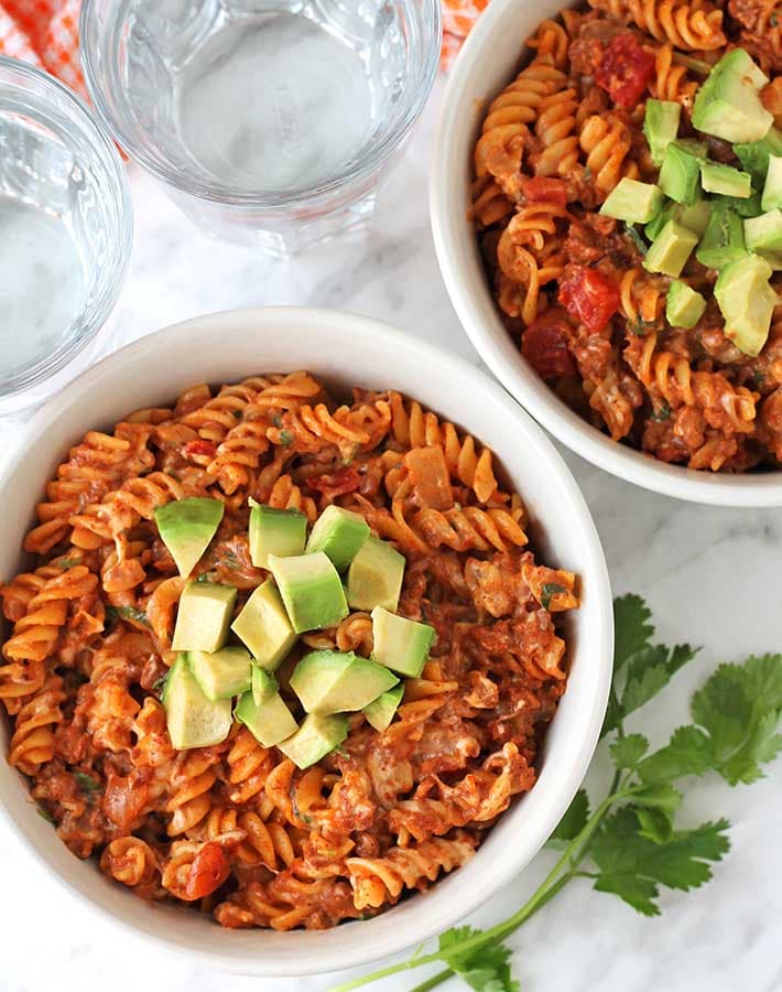 vegan taco pasta