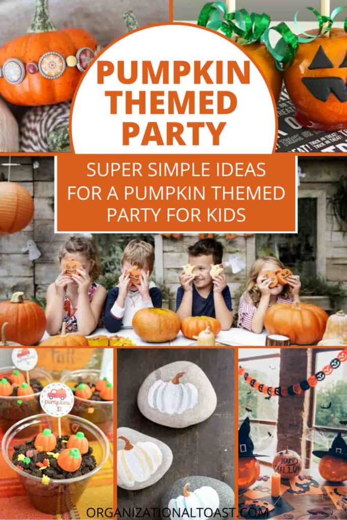 pumpkin themed party ideas collage