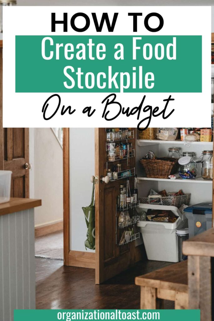 How to create a food stockpile on a budget graphic