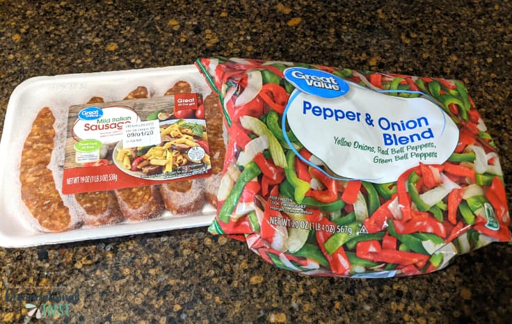 Walmart sausage and peppers