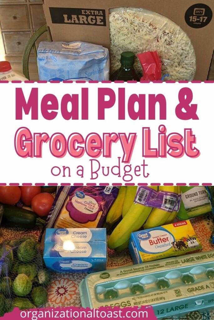 Meal Plan & Grocery List on a Budget