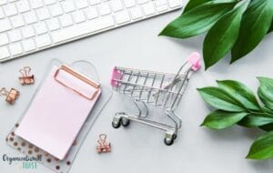 Grocery cart and online shopping