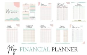 My Financial Planner - Printable Budgeting Workbook - Organizational Toast