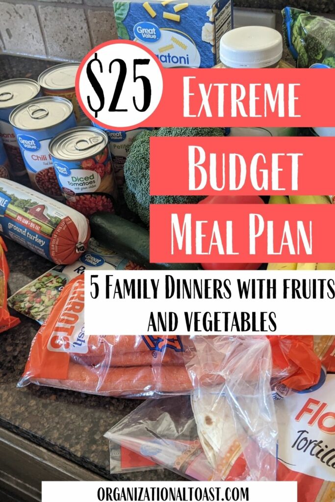 extreme budget meal plan